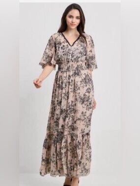 Kate &Lily Floral Boho Maxi Dress 18W